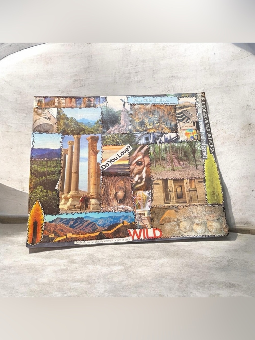 Collage Wall Art Print - Multicolor Travel Montage